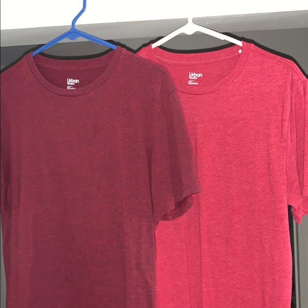 Urban Pipeline red t-shirts